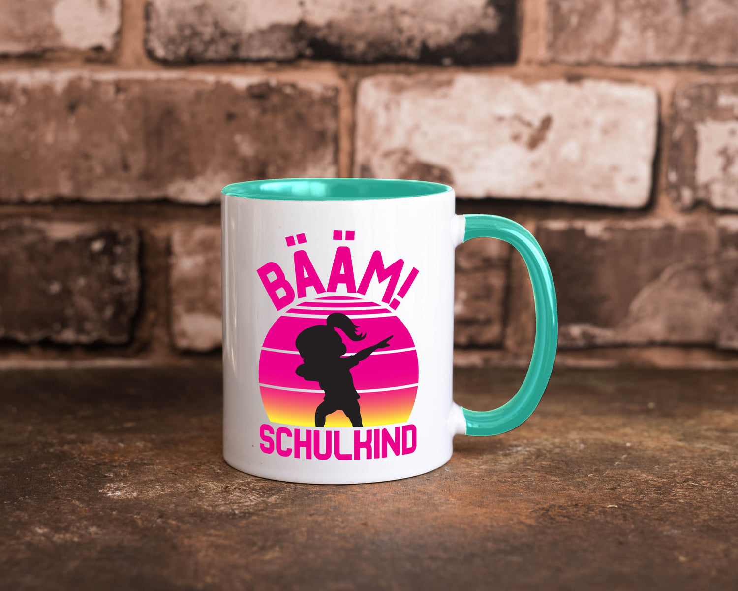 Bääm Schulkind | Einschuldung Schulanfang Geschenkidee Humor Tasse