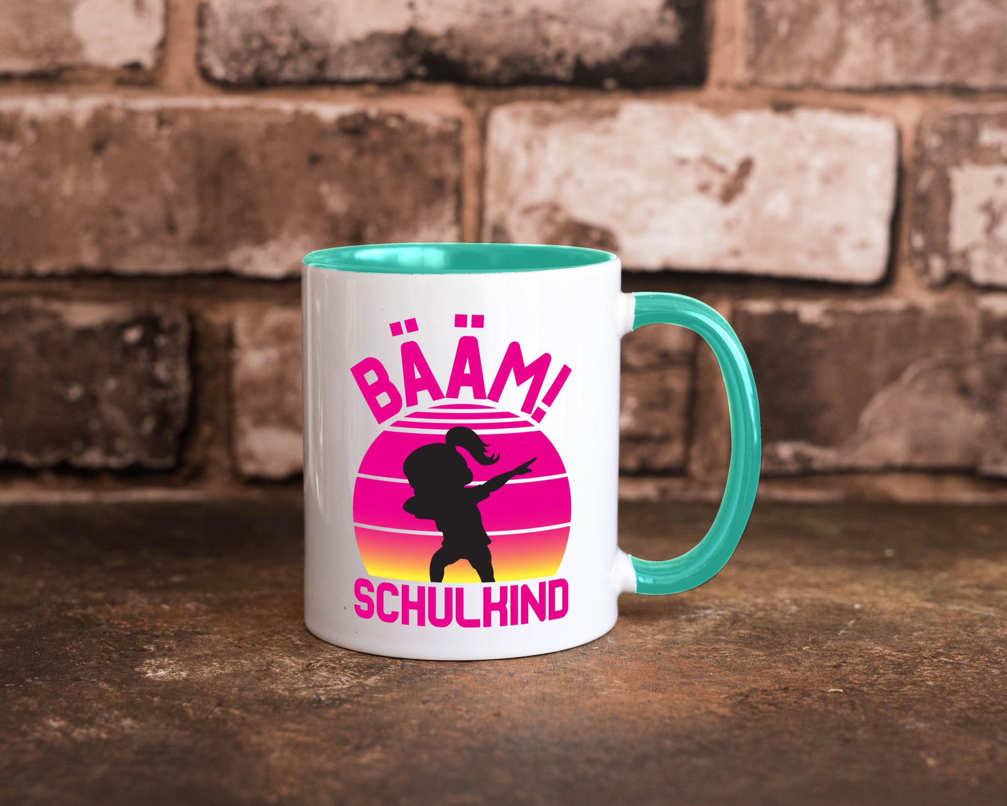 Bääm Schulkind | Einschuldung Schulanfang Geschenkidee Humor Tasse