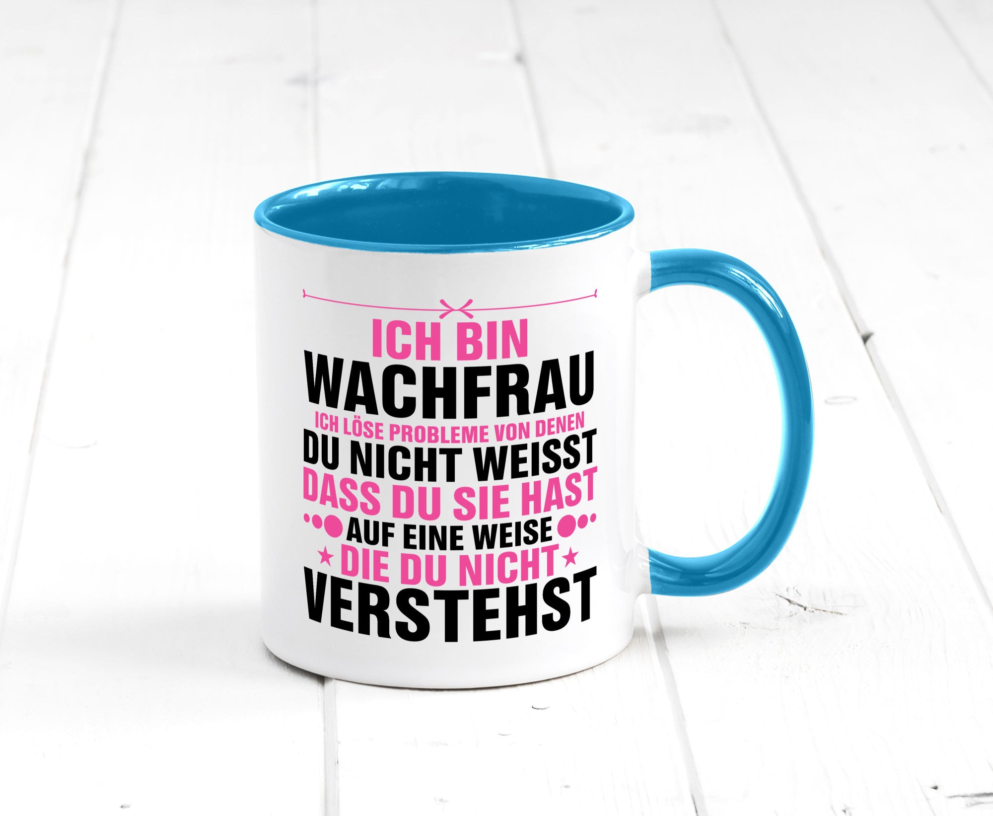 Löse Probleme: Wachfrau | Wachpersonal Nachtwächter Geschenk Humor Geschenkidee