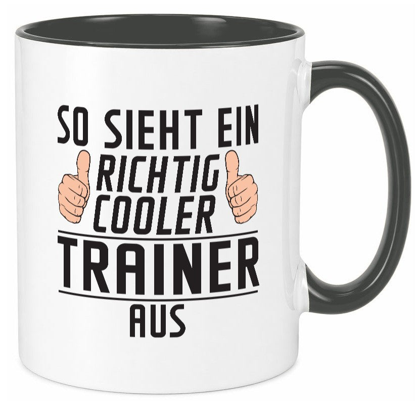 Richtig Cooler Trainer | Verein Sport Geschenkidee Humor Tasse