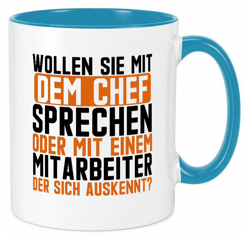 Wollen sie mit dem Chef Sprechen | Mitarbeiter Humor Arbeit Kollegen Büro