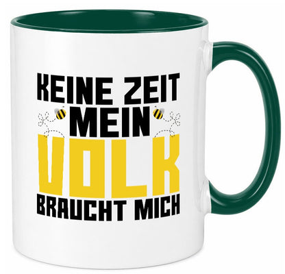 Mein Volk braucht mich | Bienenvolk Imker Honigmacher lustig Humor Geschenkidee Tasse