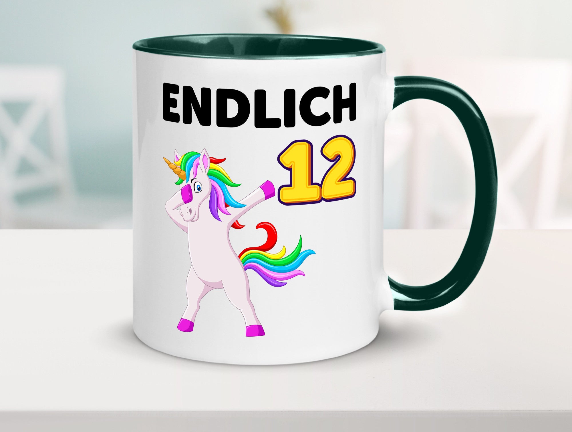 12. Geburtstag | endlich 12 Jahre Einhorn Mädchen lustig Geschenkidee Geschenk
