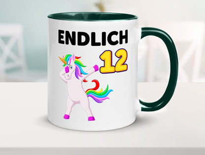 12. Geburtstag | endlich 12 Jahre Einhorn Mädchen lustig Geschenkidee Geschenk