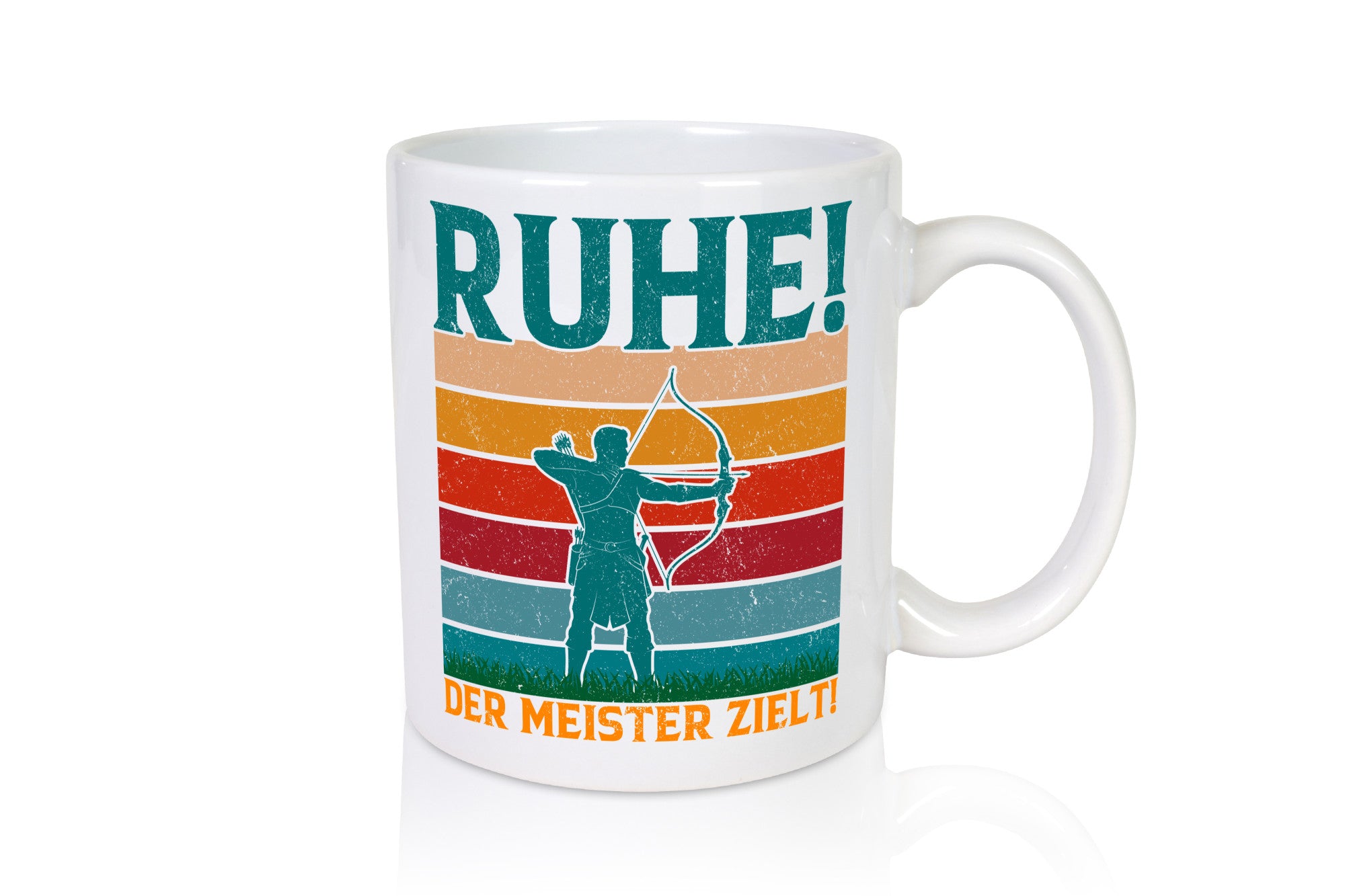 Ruhe der Meister Zielt | Bogenschießen Bogenschütze Geschenkidee Humor Tasse