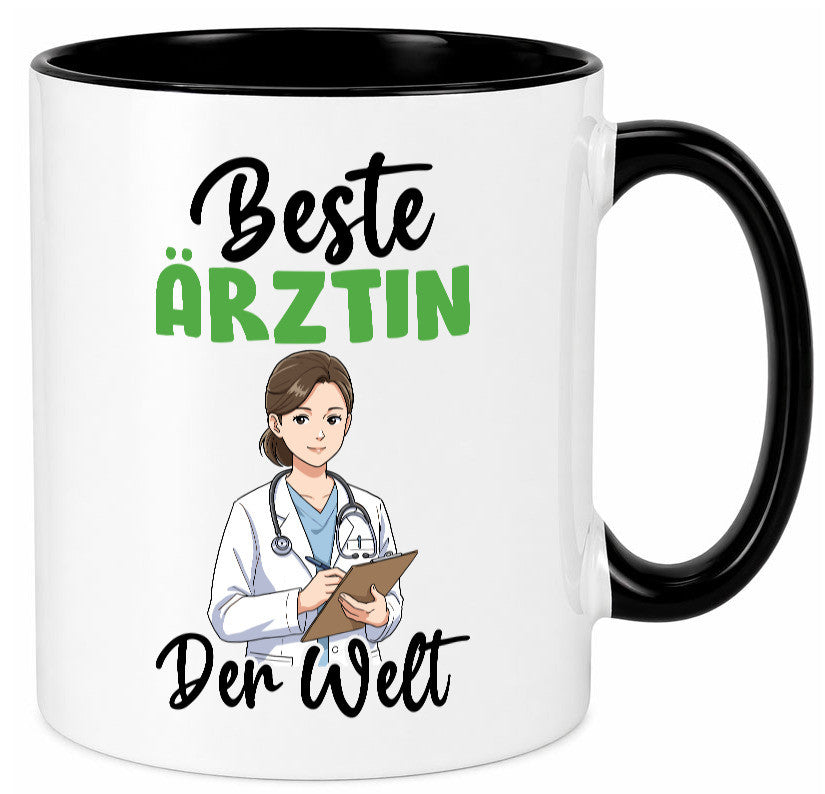 Beste Ärztin | Medizin Doktorin Fachärztin v2 Humor Geschenkidee Tasse
