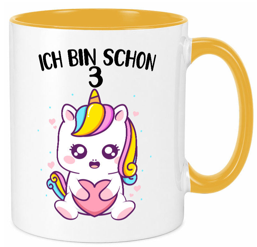 3. Geburtstag | Ich bin schon 3 Jahre Einhorn Mädchen lustig Geschenkidee