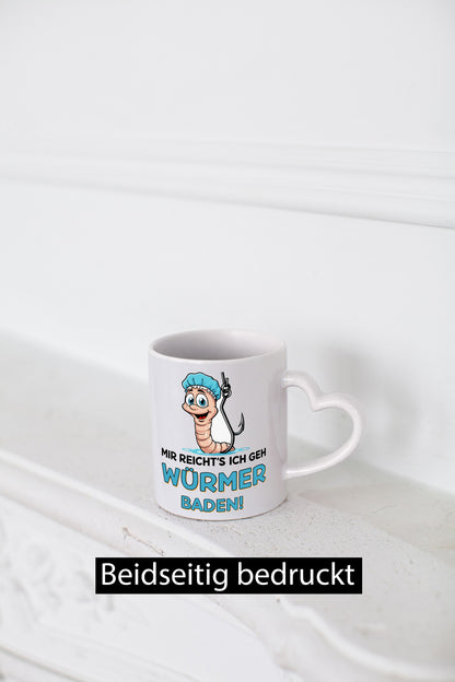 Mir reichts ich geh Würmer Baden | Angler Angeln Geschenk Humor Geschenkidee