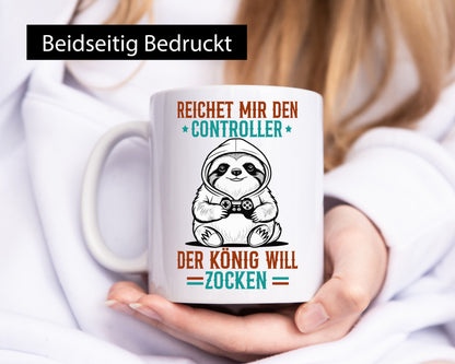 Der König will Zocken | Gamer Zocker lustiger Spruch Geschenk Humor