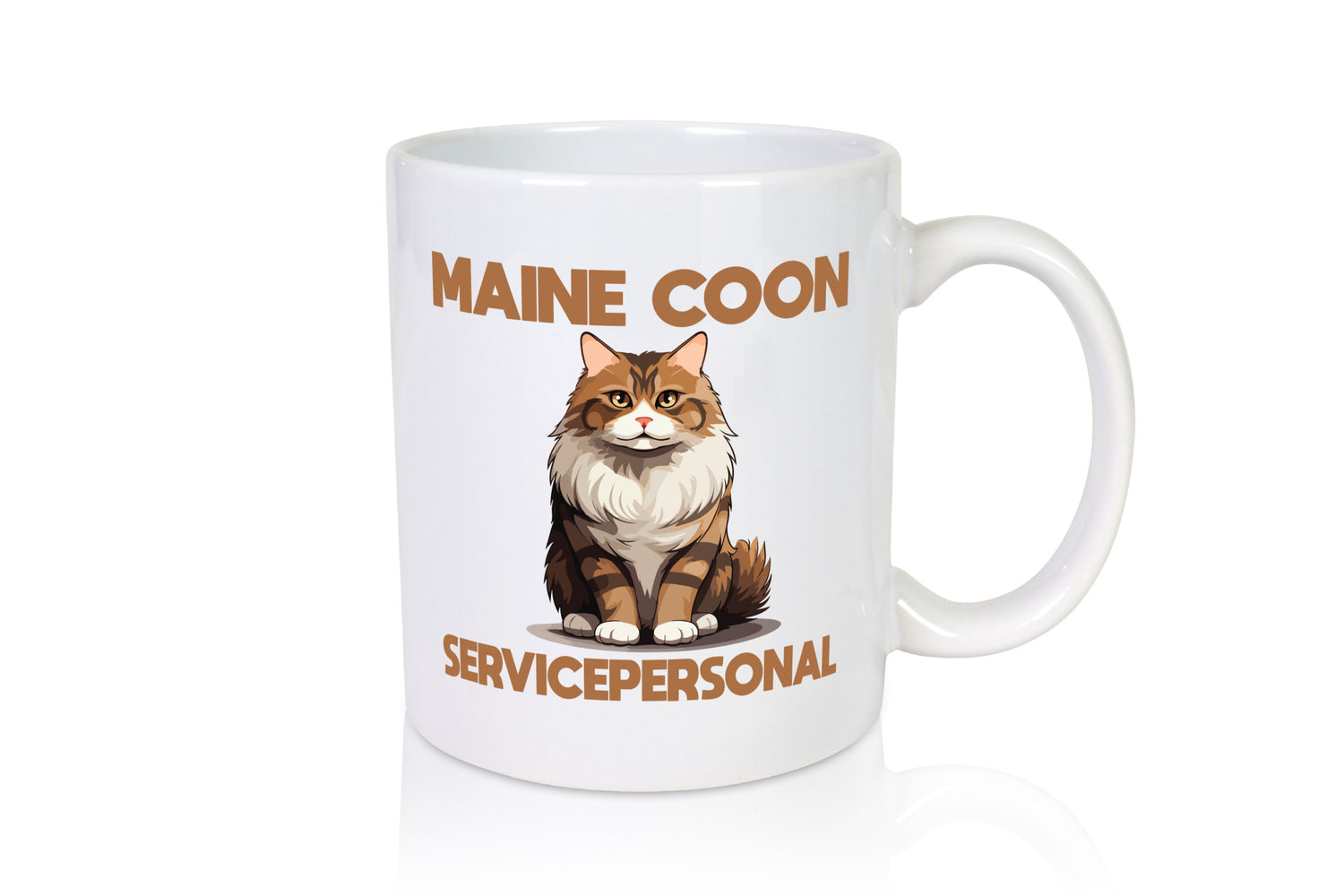Maine Coon Servicepersonal | Katze Humor Tierliebhaber Geschenkidee Tasse