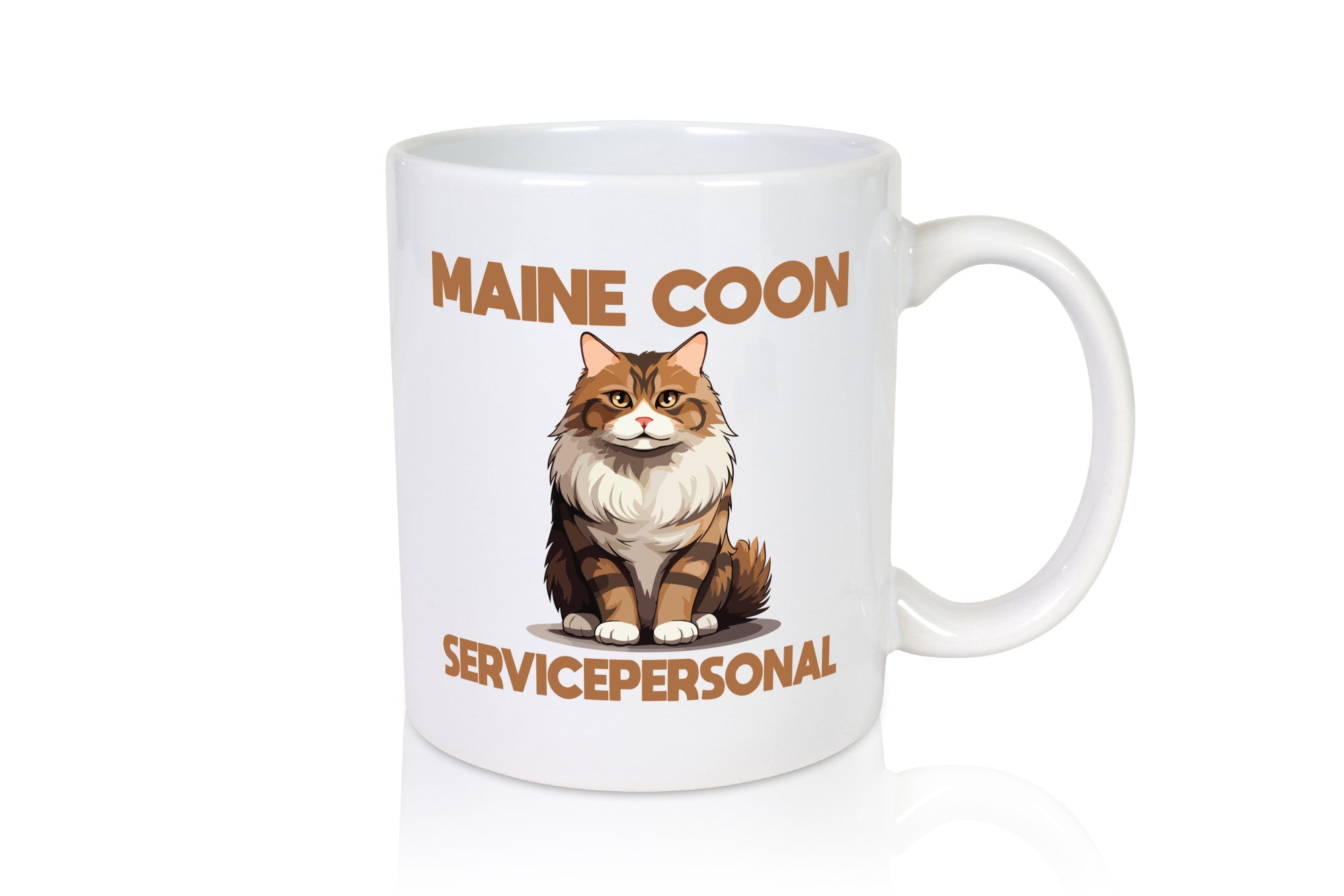 Maine Coon Servicepersonal | Katze Humor Tierliebhaber Geschenkidee Tasse
