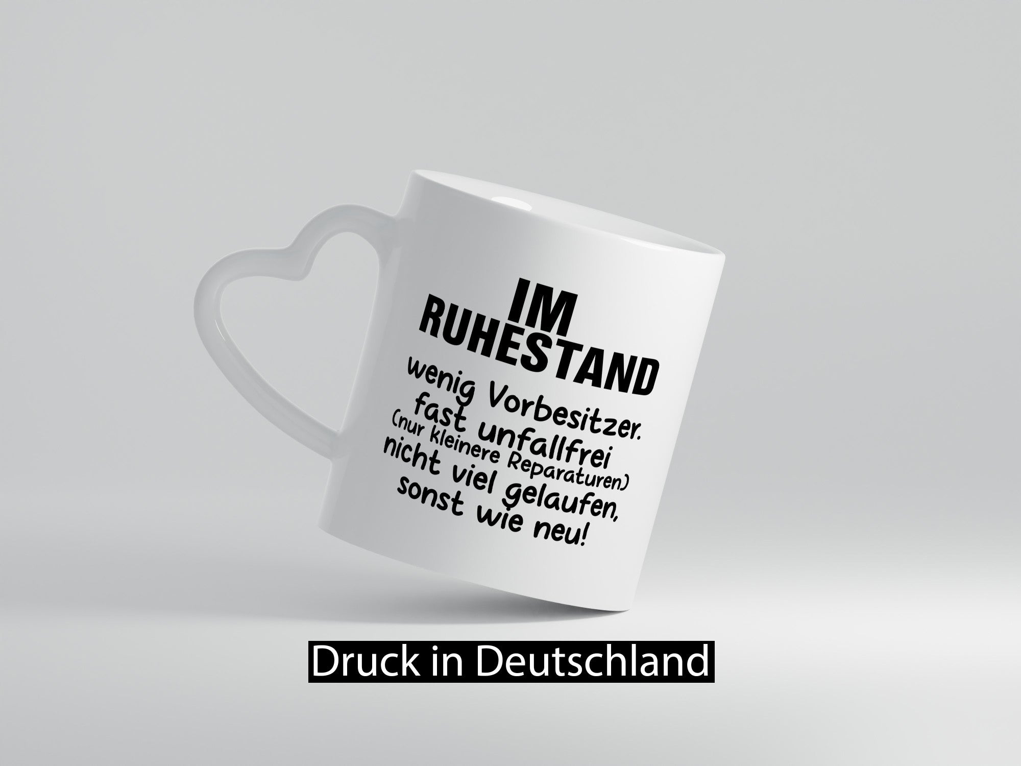 Im Ruhestand | fast wie neu Rente Rentner Pension lustig Jubiläum Geschenk Tasse