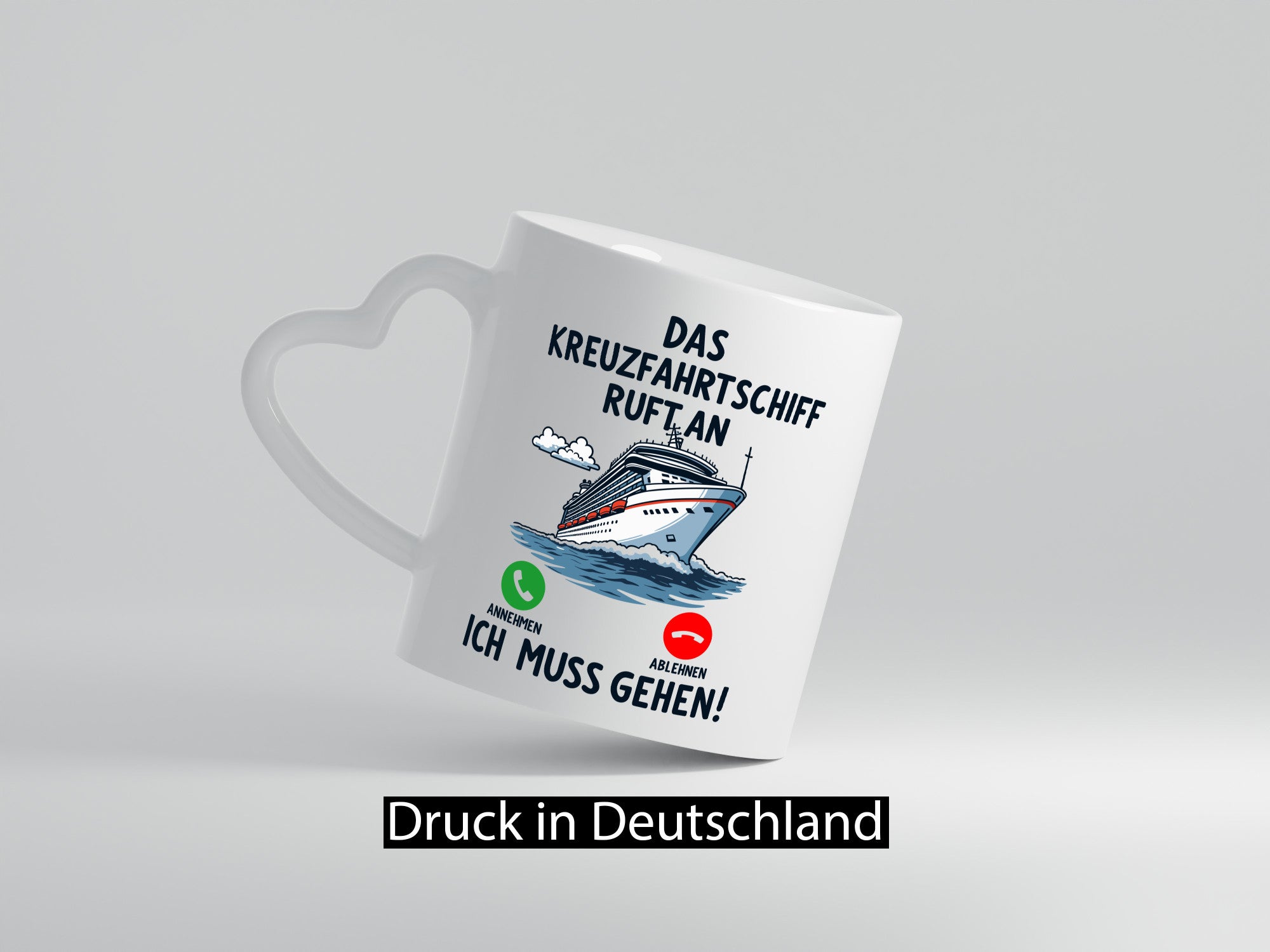 Kreuzfahrtschif ruft an | Kreuffahrt Schiff v2 Humor Geschenkidee Tasse