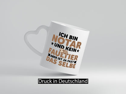 Ich bin kein Faultier: Notar | Jurist v2 lustiger Spruch Geschenk Tierliebhaber