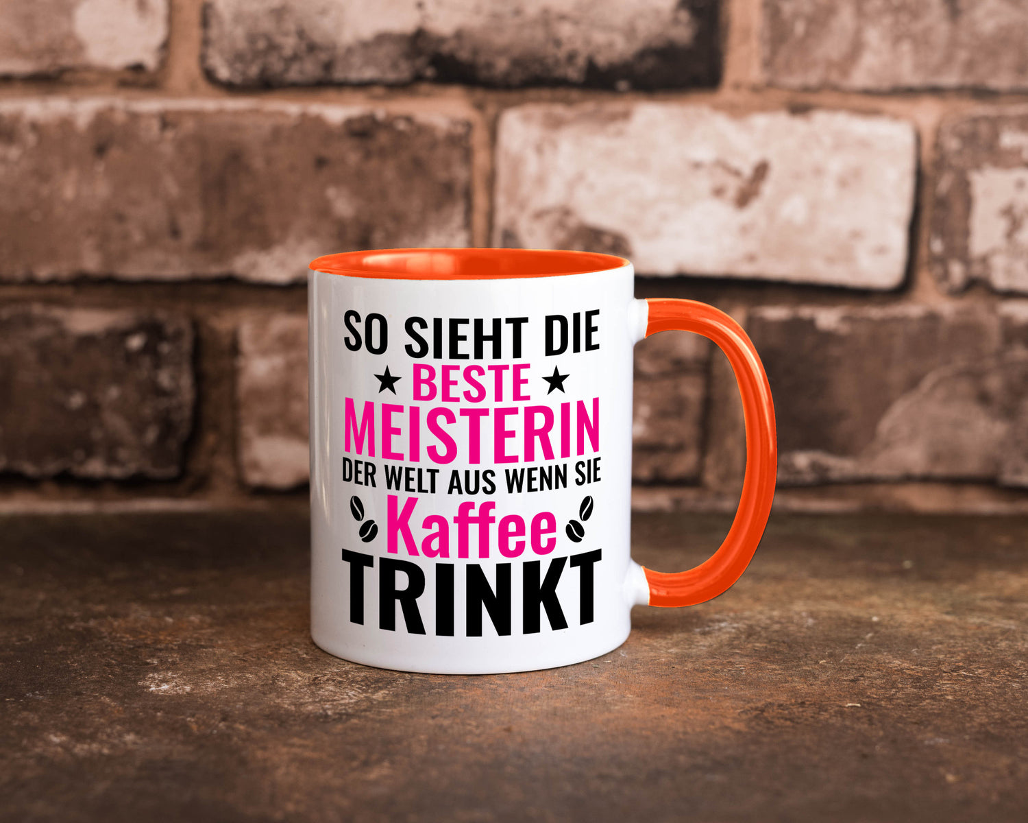 Kaffee trinkt: Meisterin | Meisterbrief Humor Geschenkidee Tasse
