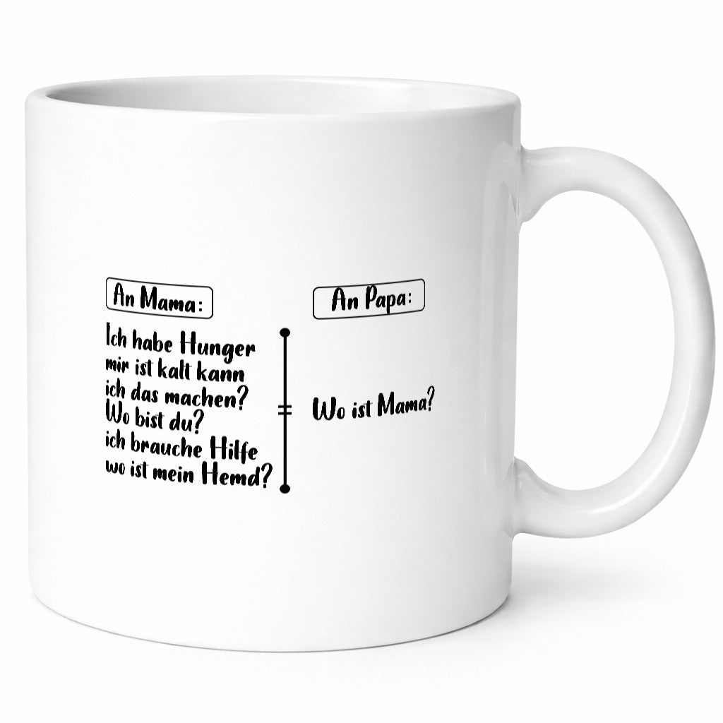 An Mama und Papa | Liste Fragen lustiger Spruch Geschenk Familie Geschenkidee