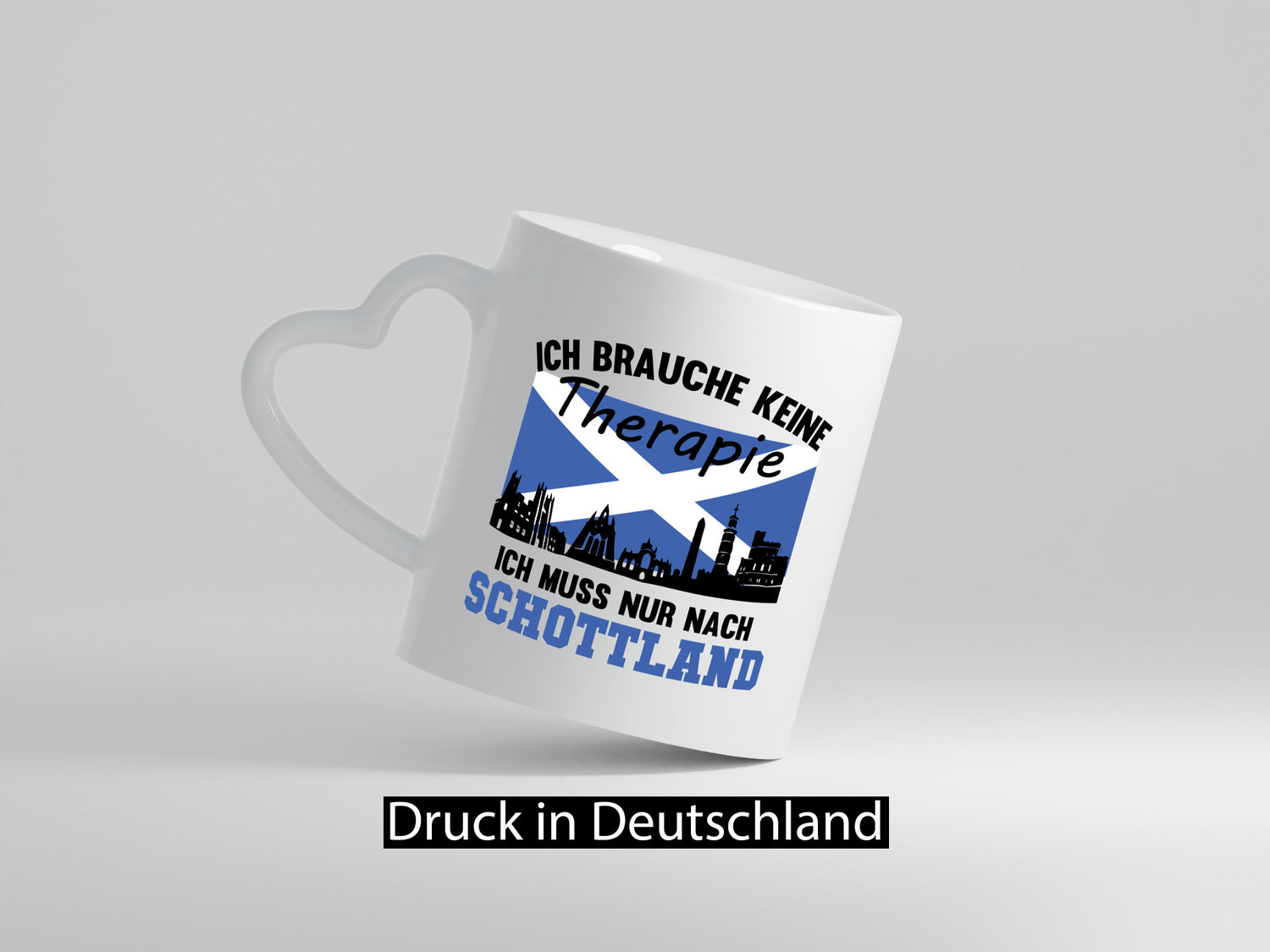 Ich muss nach Schottland | Urlaub Humor Geschenkidee Tasse