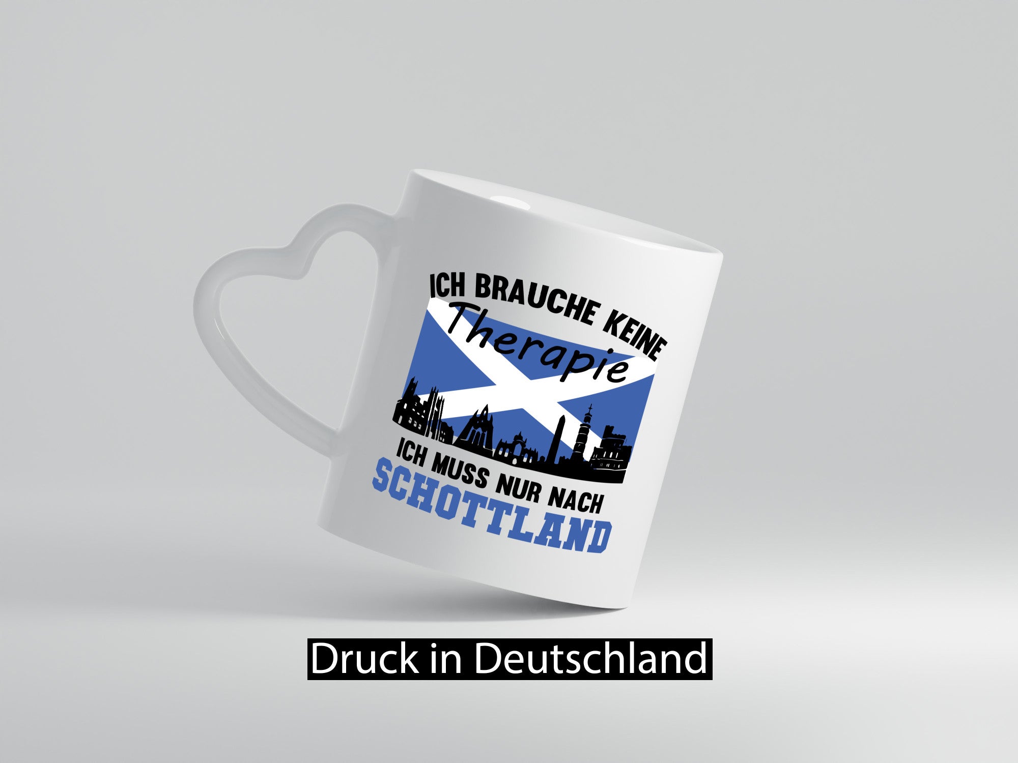 Ich muss nach Schottland | Urlaub Humor Geschenkidee Tasse