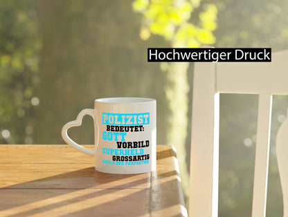 Polizist | Gott Superheld Vorbild Perfektion Polizei Humor Geschenkidee Tasse