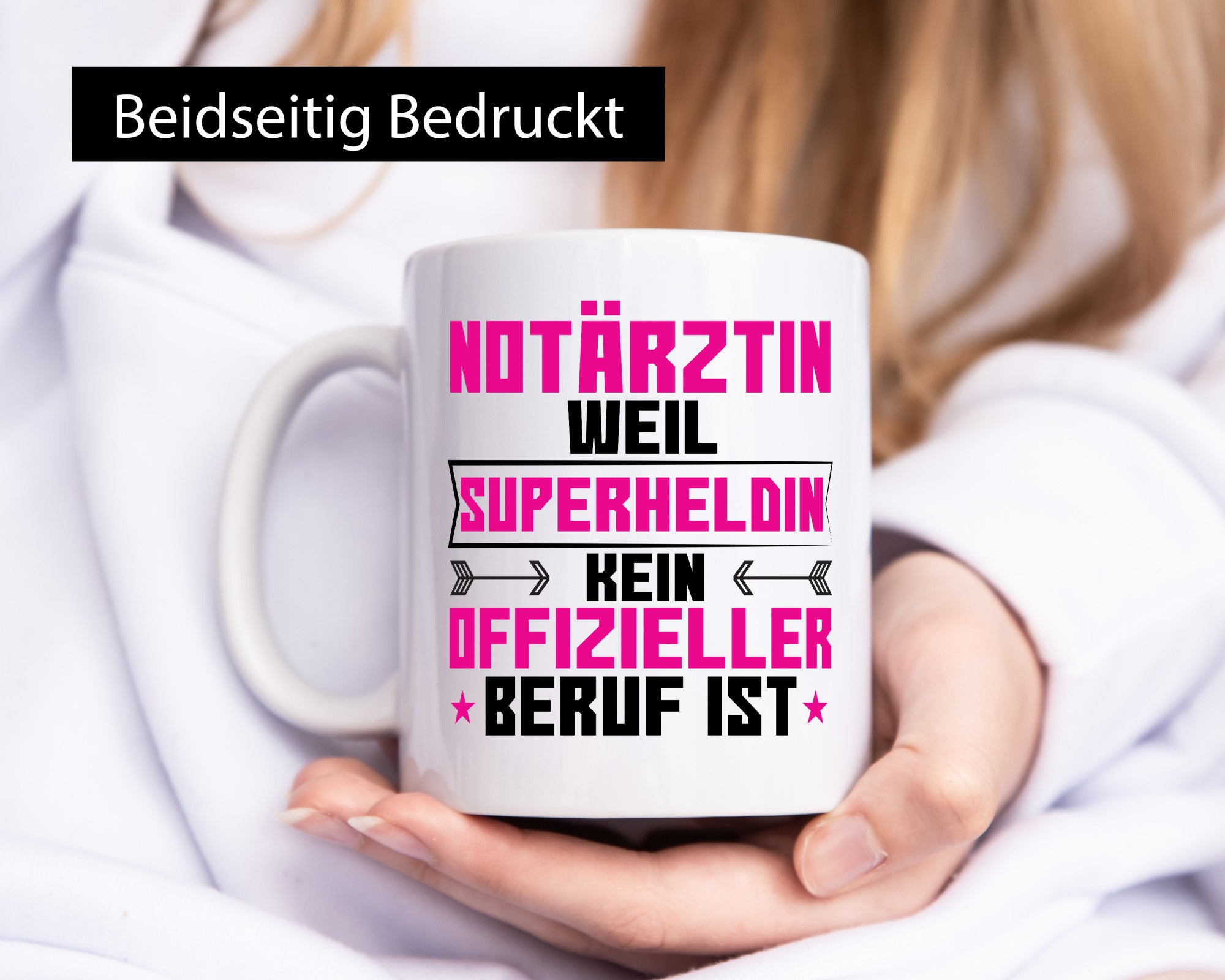 Superheldin Notärztin | Ärztin Geschenk Humor Geschenkidee lustiger Spruch Tasse