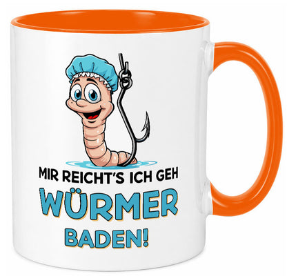 Mir reichts ich geh Würmer Baden | Angler Angeln Geschenk Humor Geschenkidee