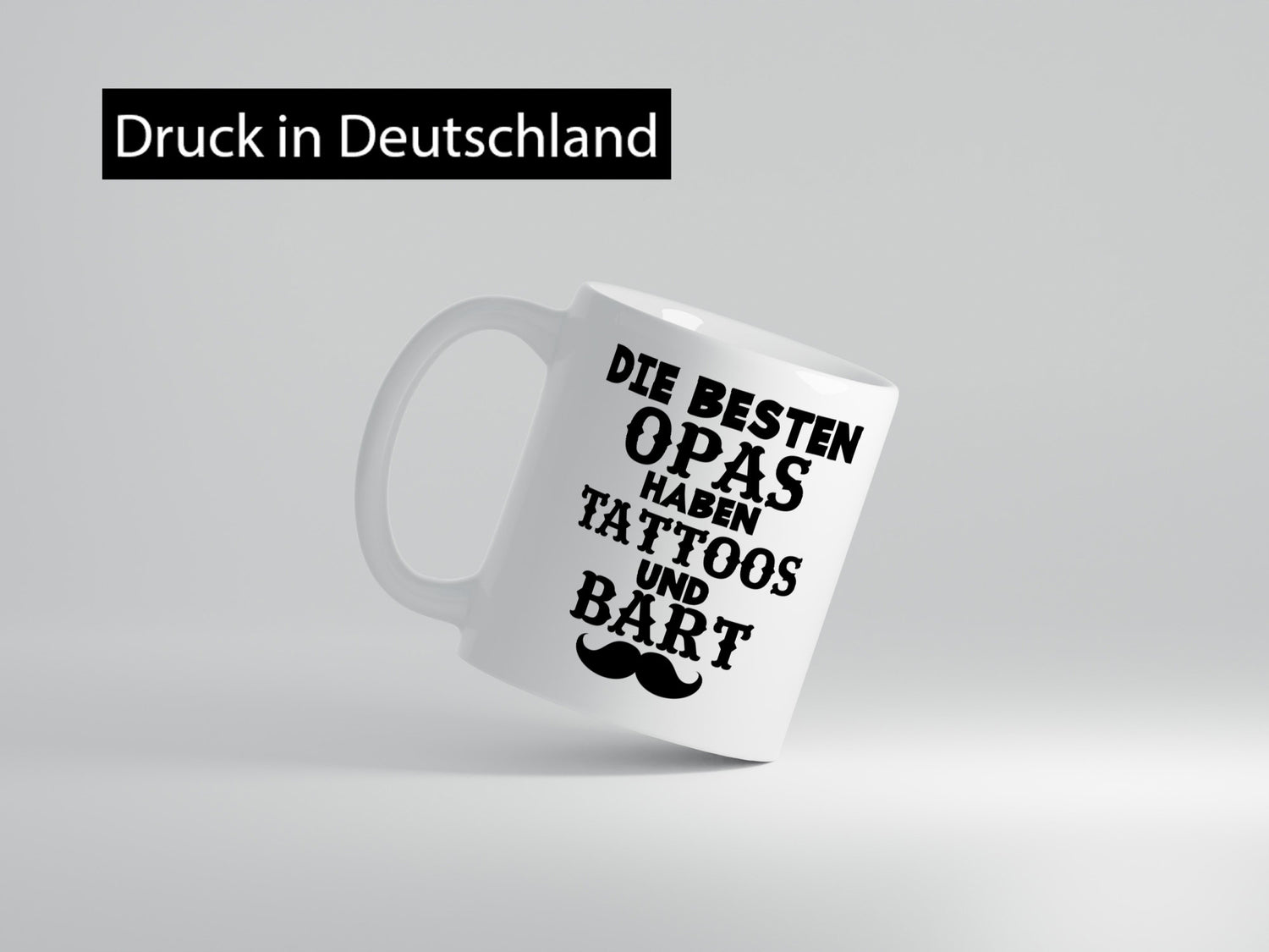 Best Grandpas Have Tattoos and Beards | Moustache Humor Family Gift Idea