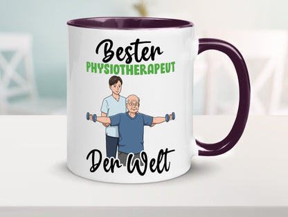 Bester Physiotherapeut v3 Geschenk Humor Geschenkidee lustiger Spruch Tasse