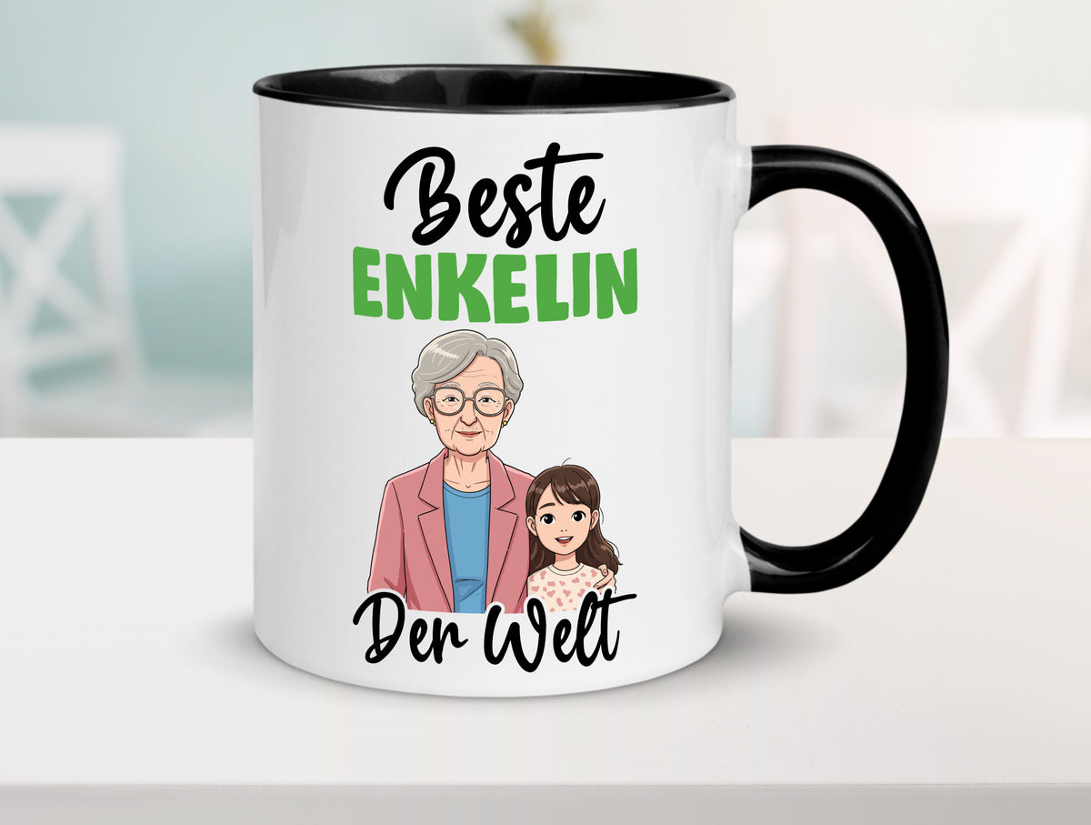Bester Enkelin | Opa Oma Großmutter Großvater lustiger Spruch Geschenk Familie Tasse