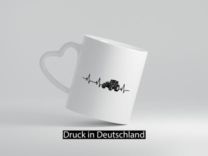 Traktor Herzschlag | Trekker fahren Bauer Landwirt lustig Humor Geschenkidee