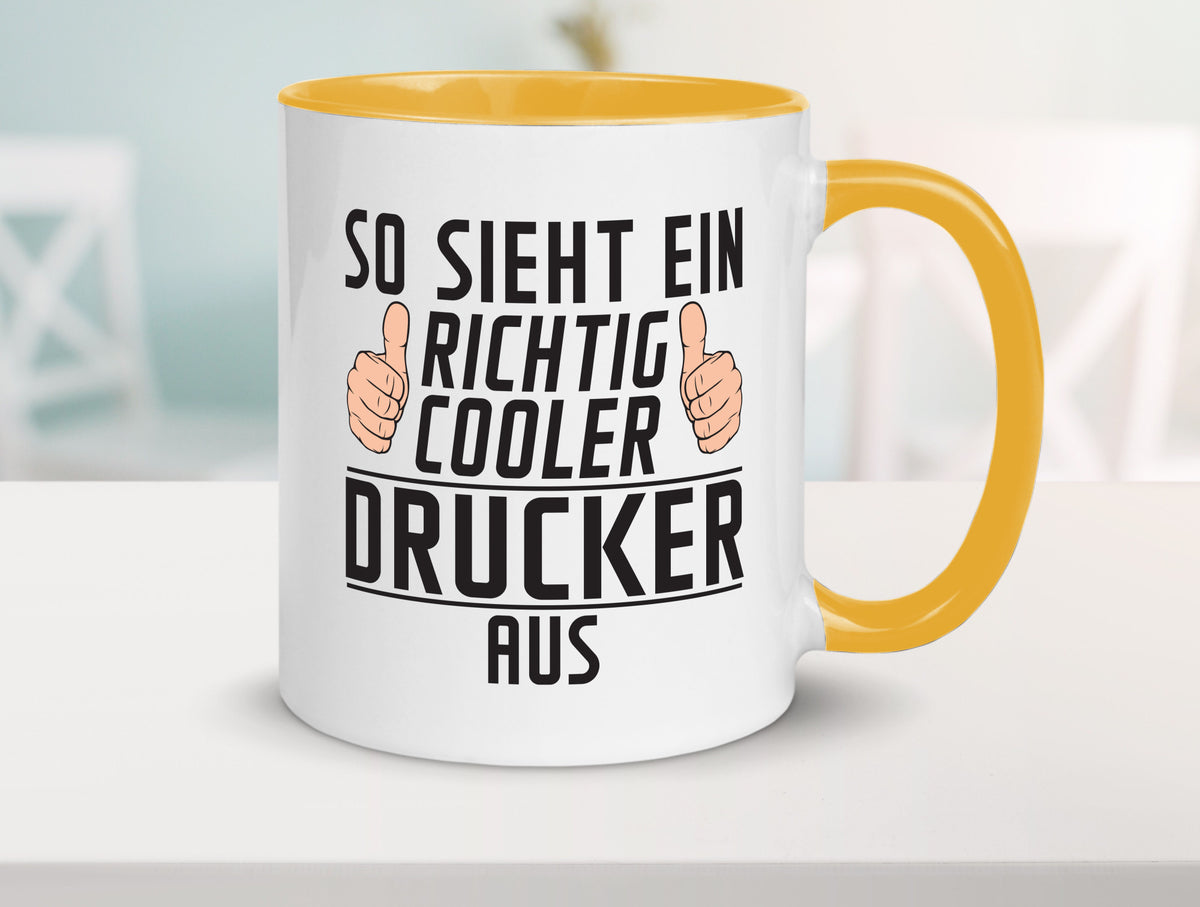 Richtig Cooler Drucker | Druckerei Print Medien Geschenk Humor Geschenkidee Tasse