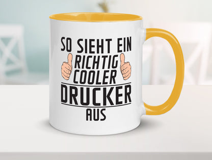 Richtig Cooler Drucker | Druckerei Print Medien Geschenk Humor Geschenkidee Tasse