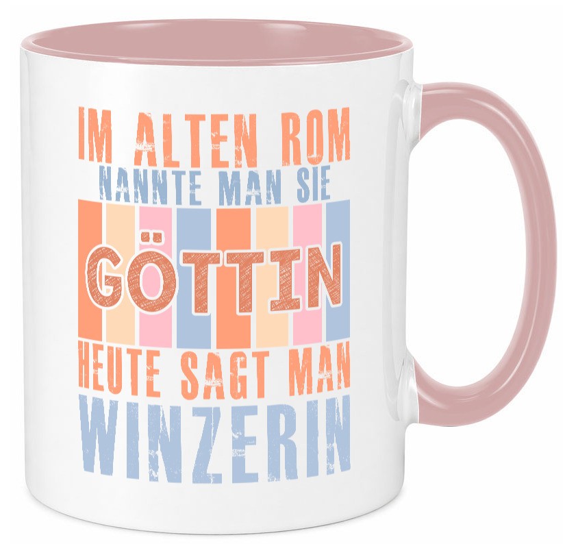 Heute sagt man: Winzerin | Weinbauer Wein Geschenkidee Humor Tasse