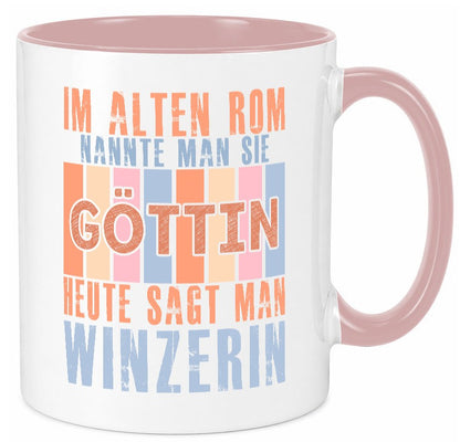 Heute sagt man: Winzerin | Weinbauer Wein Geschenkidee Humor Tasse