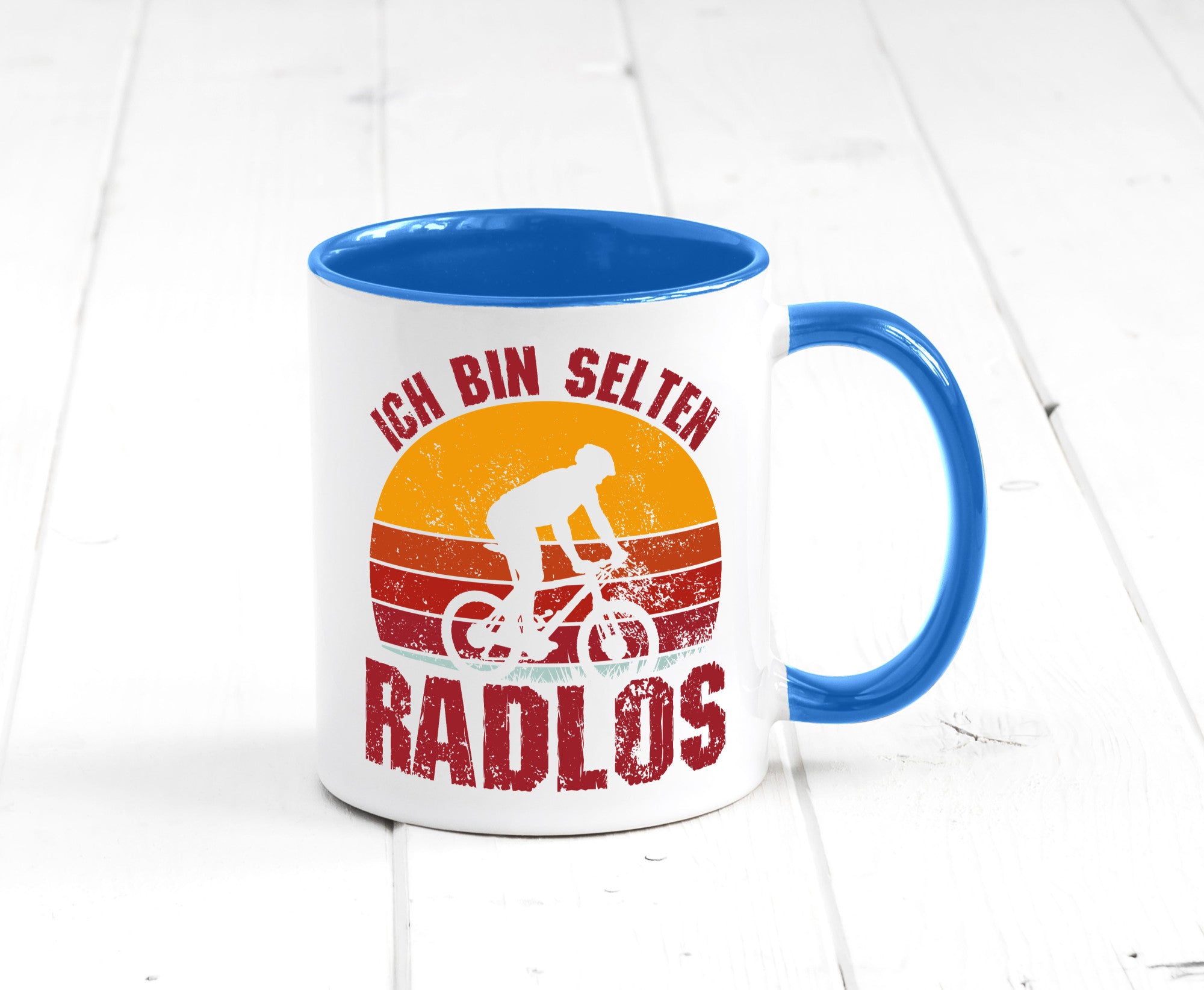 Ich bin Selten Radlos | Radfahrer Mountainbike Humor Geschenkidee Tasse