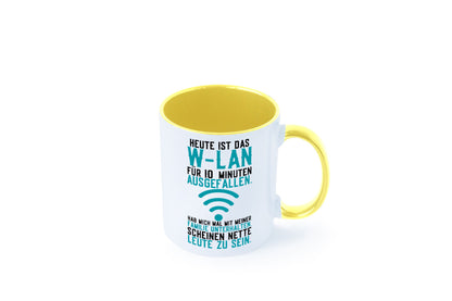10 Minuten W-Lan Ausfall | Nerd Computer PC Gamer lustig Humor Geschenkidee Tasse