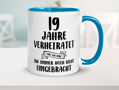19 Jahre Verheiratet, immer noch am Leben! lustig Humor Geschenkidee Geschenk