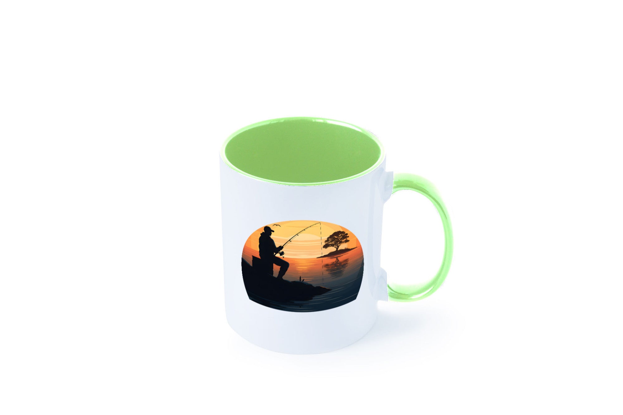 Angler | Sonnenuntergang Fischer Fische Angeln v2 Geschenk Humor Geschenkidee