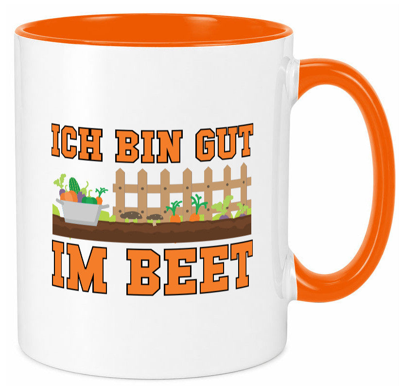 Gut im Beet | Gärtnern Pflanzen Zaun Gemüse Geschenk Humor Geschenkidee Tasse