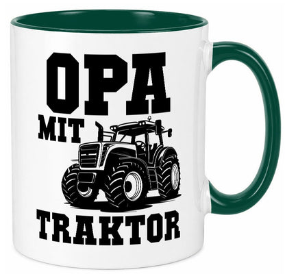 Opa mit Traktor | Geschenkidee Familie Humor Tasse