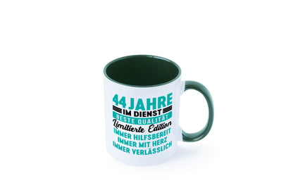 44 Jahre im Dienst | Jubiläum Arbeit v5 lustig Kollegen Büro Geschenk Tasse