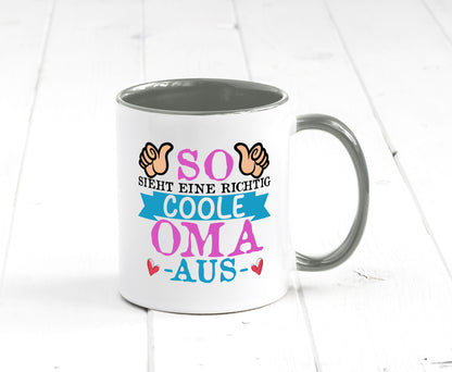 So sieht eine richtig Coole Oma aus | Großmutter Humor Familie Geschenkidee