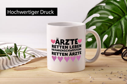 Krankenschwester Tasse | Beruf Krankenhaus Humor Geschenkidee Arbeit Kollegen