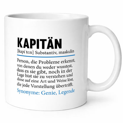 Kapitän | Spruch lustig Schiffskapitän Schiff Geschenk Humor Geschenkidee