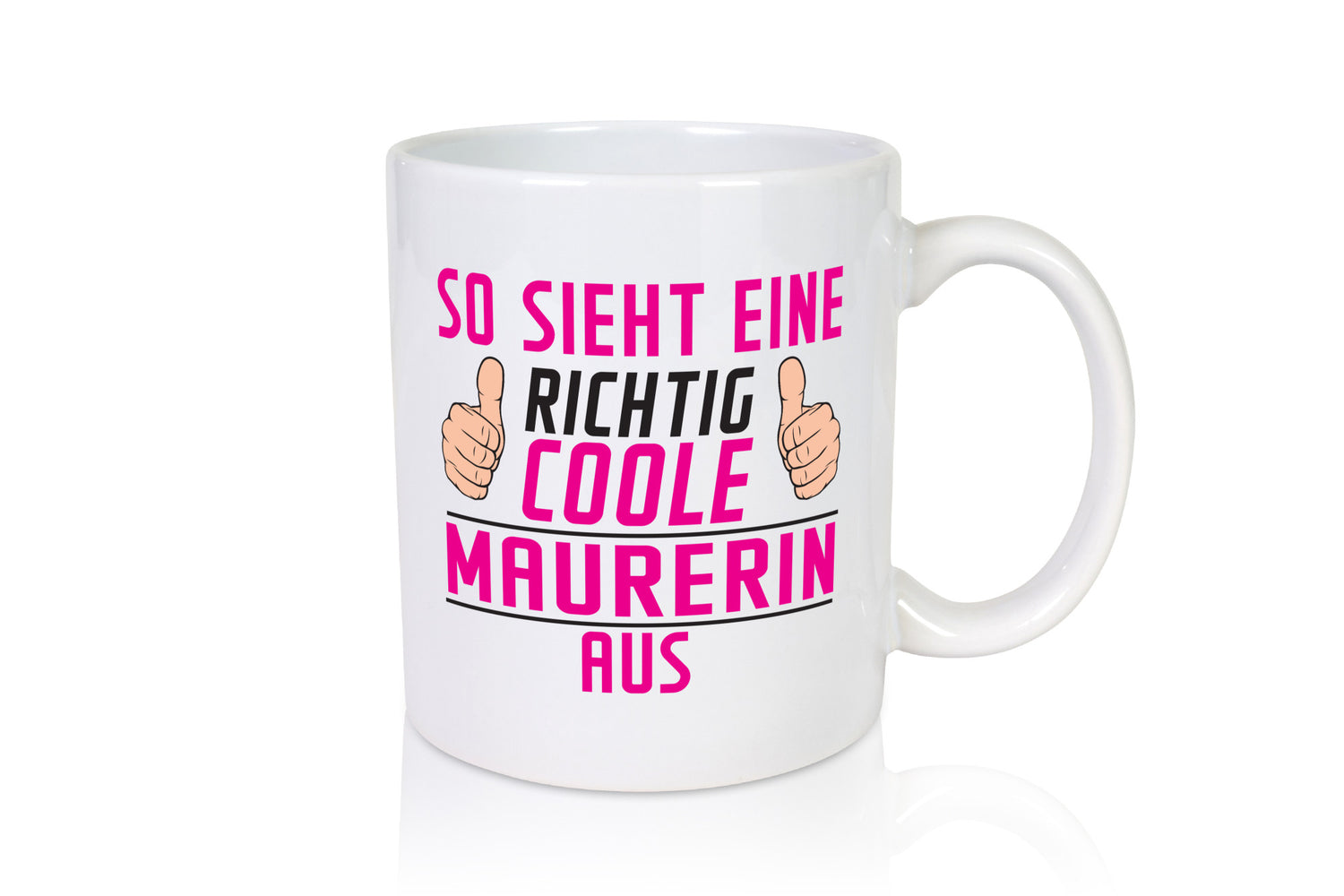 Richtig Cooler Maurerin | Bau Handwerker Humor Geschenkidee Tasse
