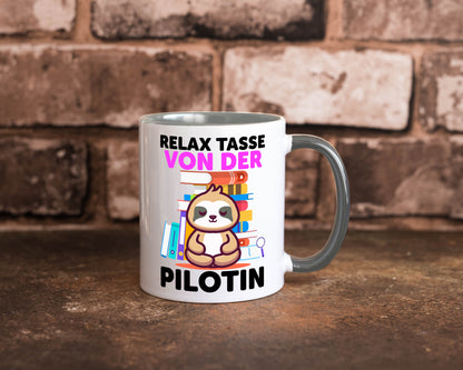 Relax Tasse: Pilotin | Definition Piloten lustiger Spruch Geschenk Humor