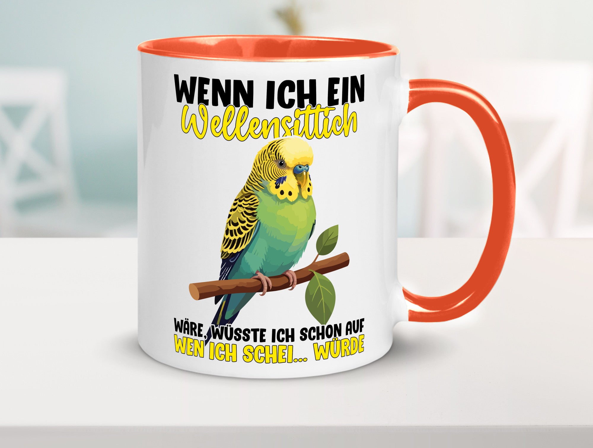 Wellensittich | Vogelbesitzer Humor Geschenkidee Tasse