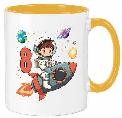 8. Geburtstag | 8 Jahre Astronaut Weltraum Humor Geschenkidee Tasse