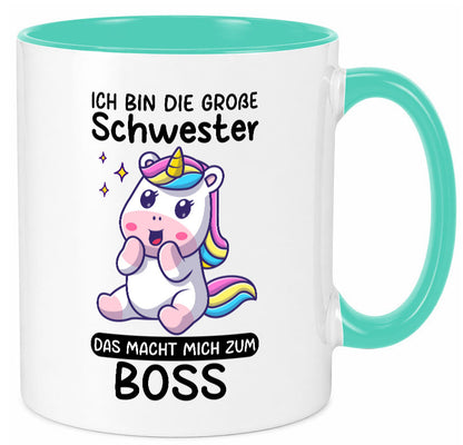 Große schwester macht mich zum Boss | Einhorn Geschwister lustiger Spruch