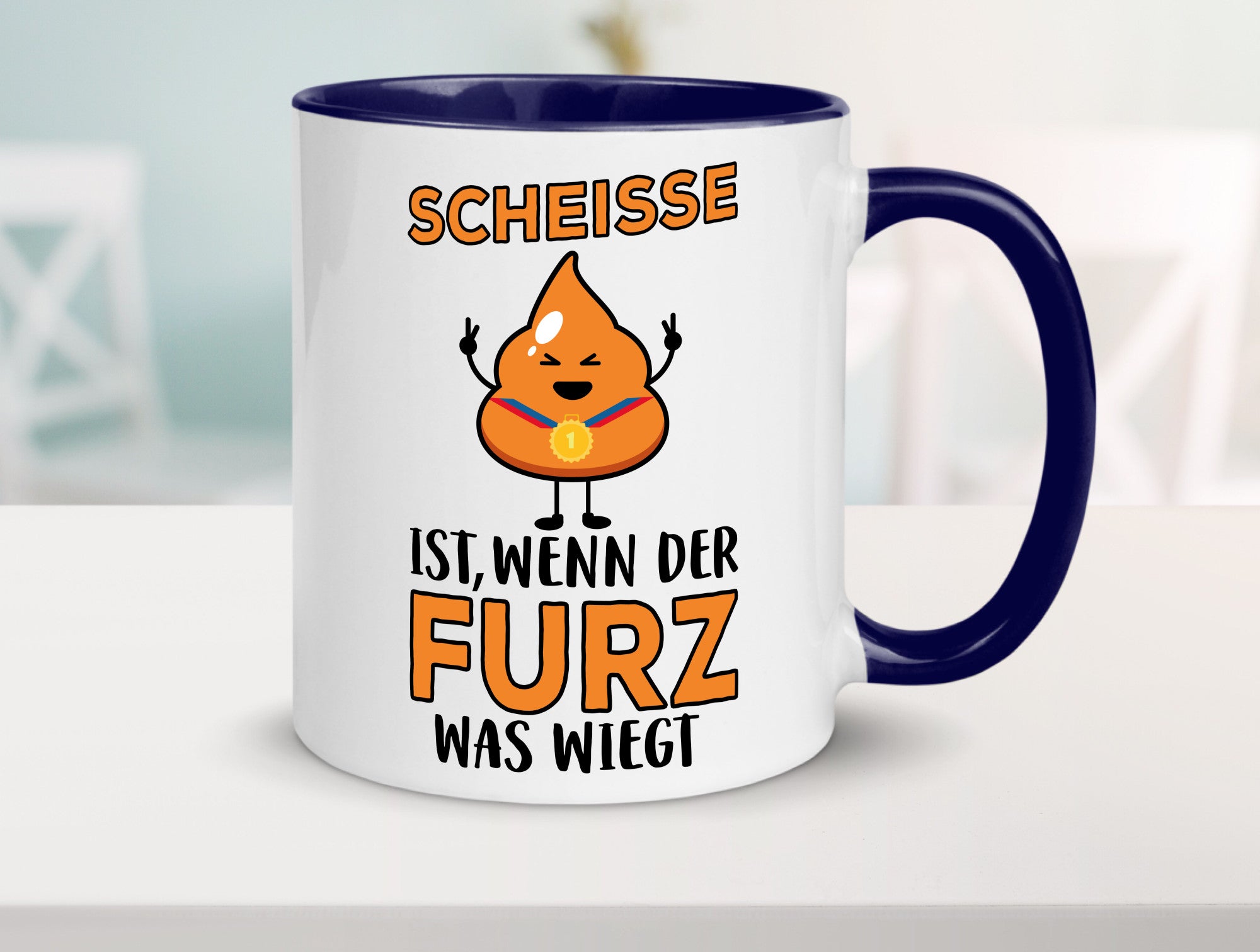 Scheisse ist lustiger Spruch Geschenk Humor Geschenkidee Tasse