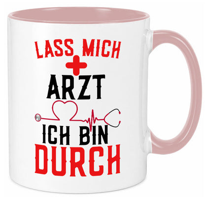 Arzt | Lass mich durch Herz Doktor Krankenhaus Puls Humor Geschenkidee Tasse